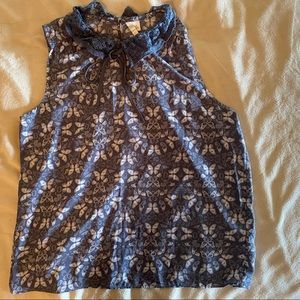 Lauren Conrad Top Size Small Blue/Gray